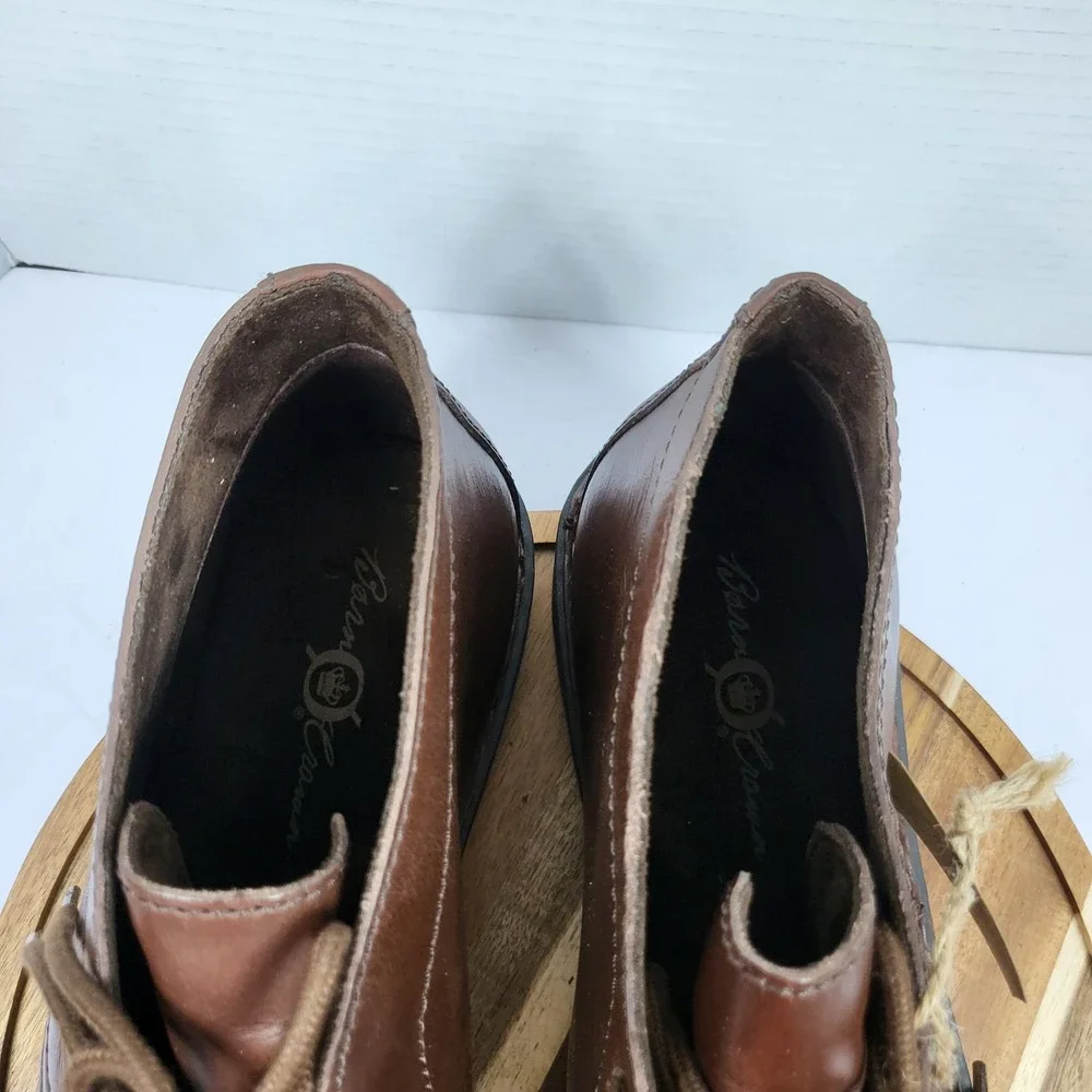 Born Men's Lincoln Brown Leather Handcrafted Chukka Boots Size 11